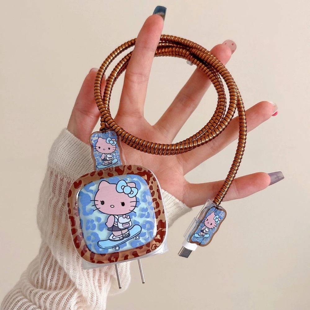 Phone Accessories Brands - Capa protetora de cabo com personagem