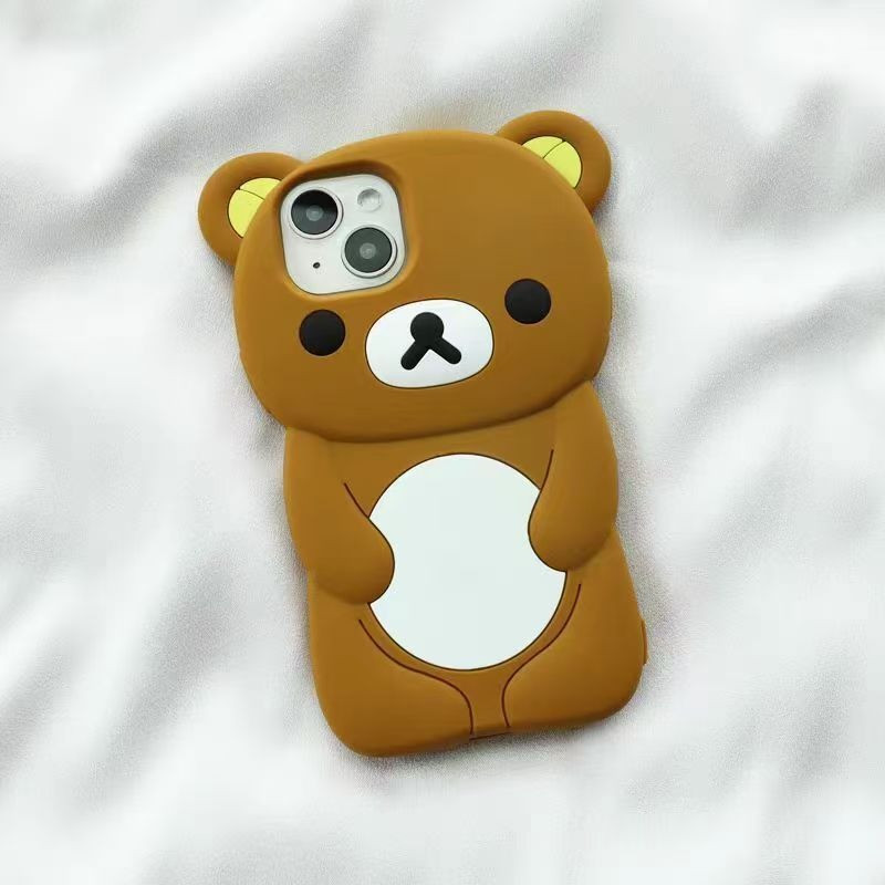 Phone Accessories Design - Capa de Silicone Rilakkuma para Celular,