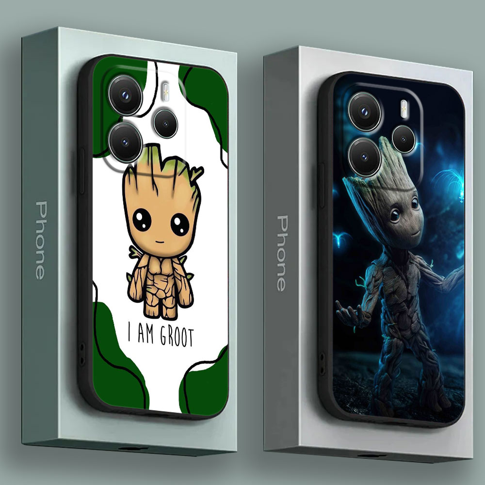 Xiaomi Redmi Note 13 - Capa de Silicone Baby Groot Marvel