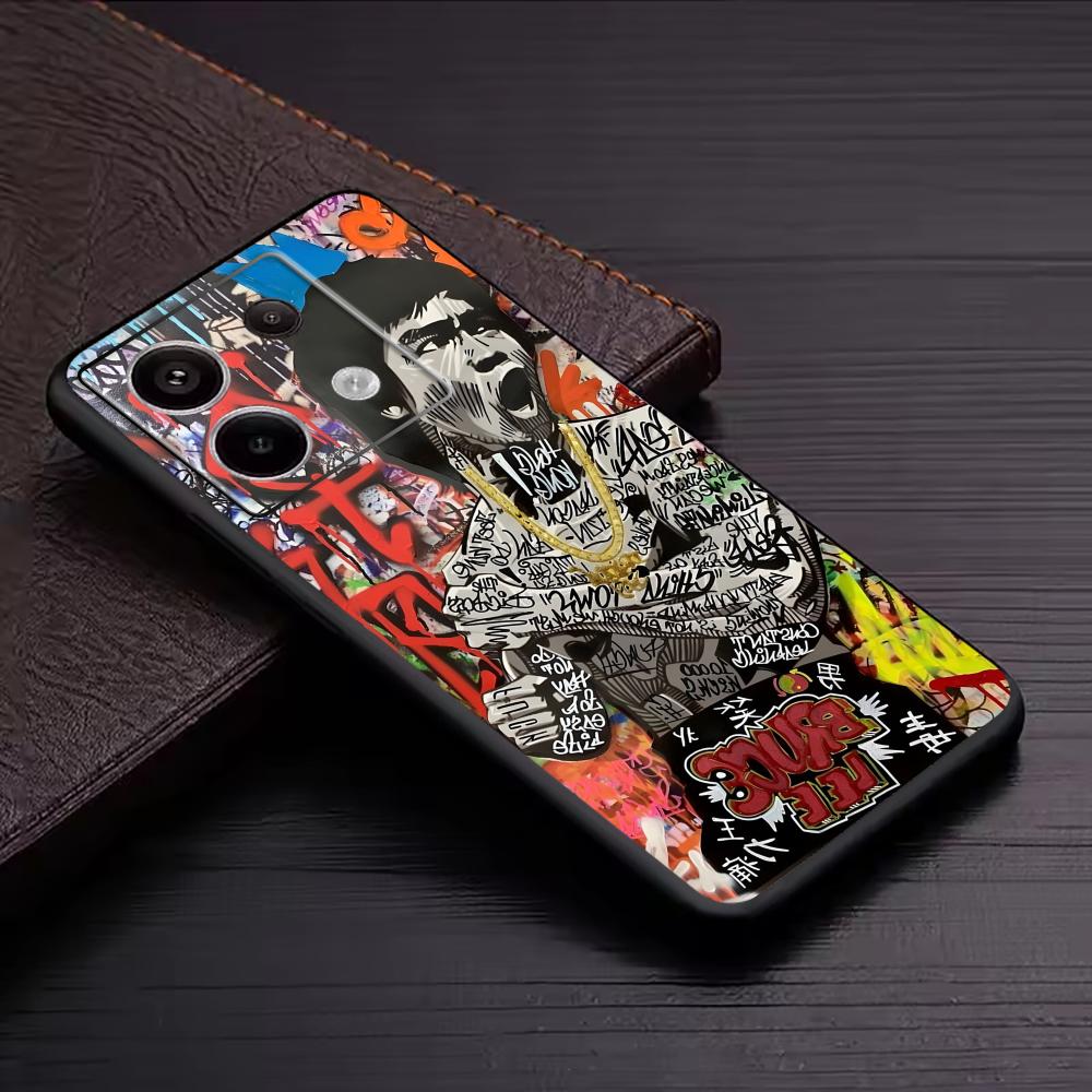 Banksy graffiti arte caso de t - Xiaomi Redmi Note 13 avaliação e preço