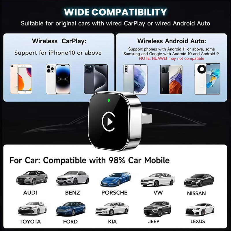 Adaptador CarPlay Sem Fio 2 em - Phone Accessories Design avaliação e preço