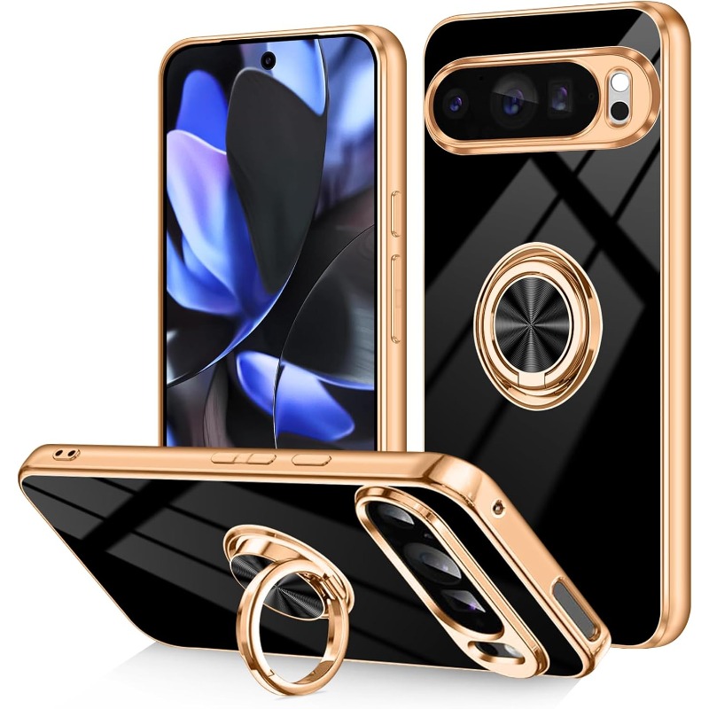 Moda fina macia tpu banhado a  - Phone Kickstand Ring avaliação e preço