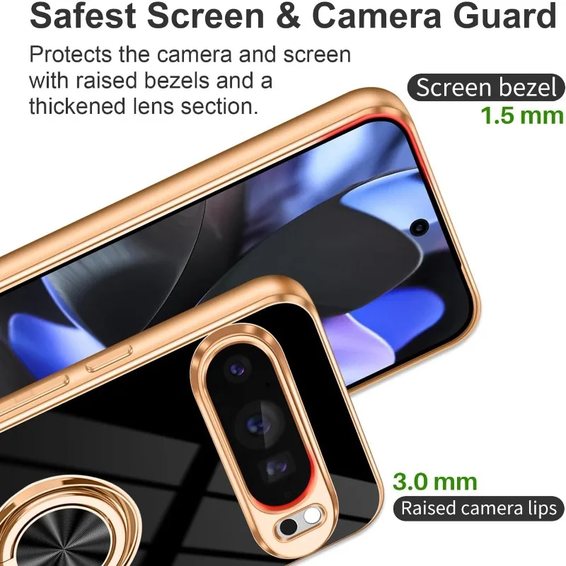 Moda fina macia tpu banhado a  - Phone Kickstand Ring avaliação e preço