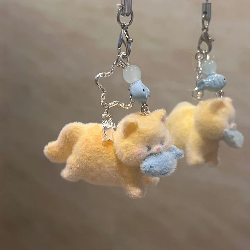 Chaveiro de pelúcia fofo de ga - Phone Accessories Design avaliação e preço