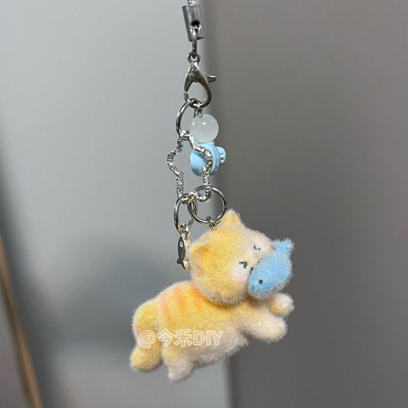 Chaveiro de pelúcia fofo de ga - Phone Accessories Design avaliação e preço