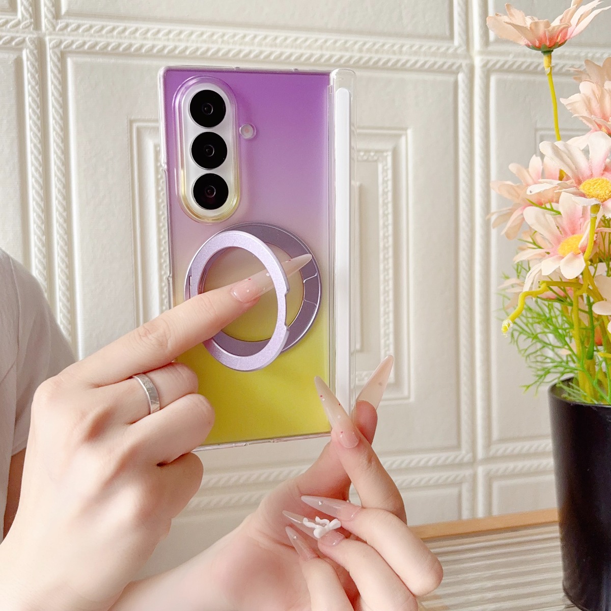 Capa Magnética Transparente Gr - Phone Kickstand Ring avaliação e preço