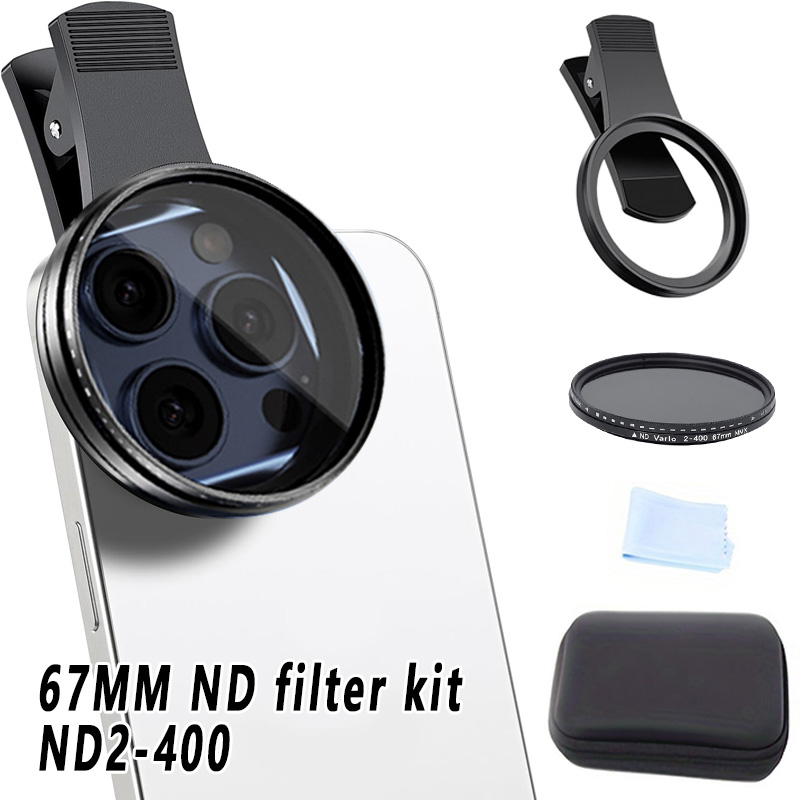 67mm clip-on ND2-400 kit de fi - Lens Camera Clip avaliação e preço