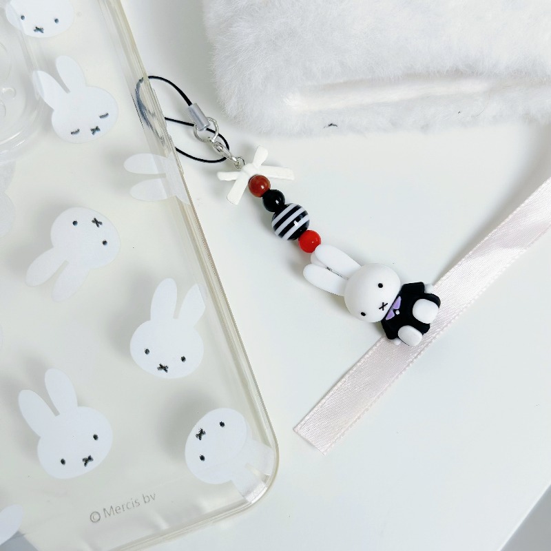 Kawaii miffy decoração do tele - Phone Accessories For Teen Girls avaliação e preço