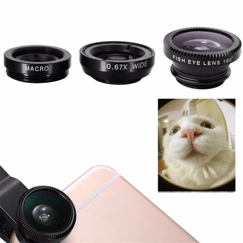 Lente de Câmera 3 em 1 Fisheye - Lens Camera Clip avaliação e preço